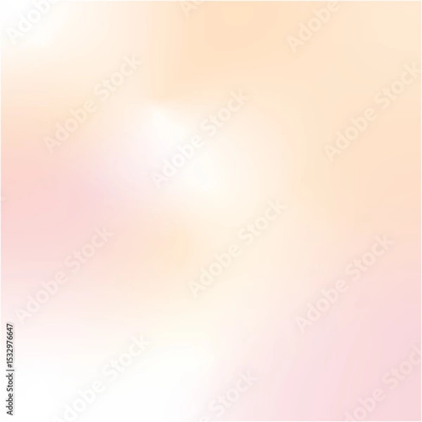 Fototapeta A soft vertical gradient background transitioning smoothly from white to peach and pale pink tones, creating a calm and elegant aesthetic.