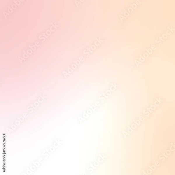 Fototapeta A soft vertical gradient background transitioning smoothly from white to peach and pale pink tones, creating a calm and elegant aesthetic.