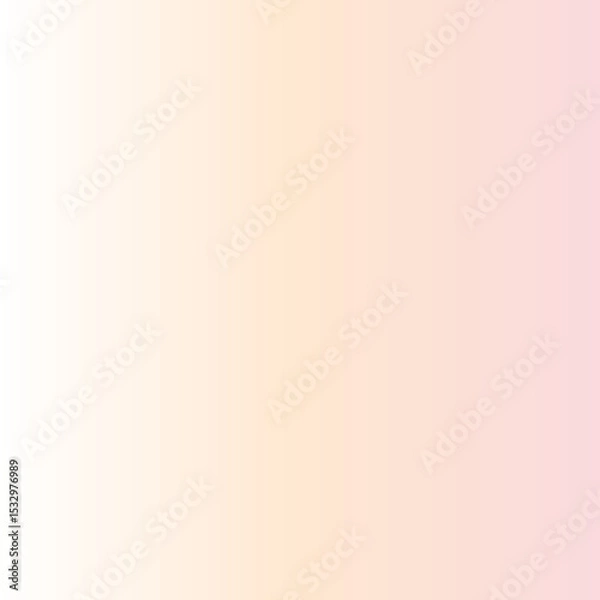Fototapeta A soft vertical gradient background transitioning smoothly from white to peach and pale pink tones, creating a calm and elegant aesthetic.