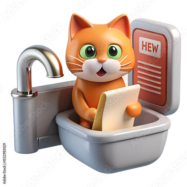 Obraz cute cartons with transparent background
