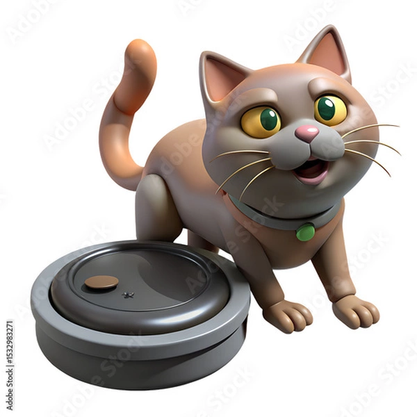 Fototapeta cute cartons with transparent background

