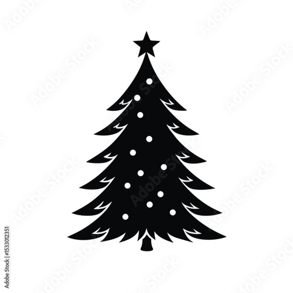 Fototapeta christmas tree vector