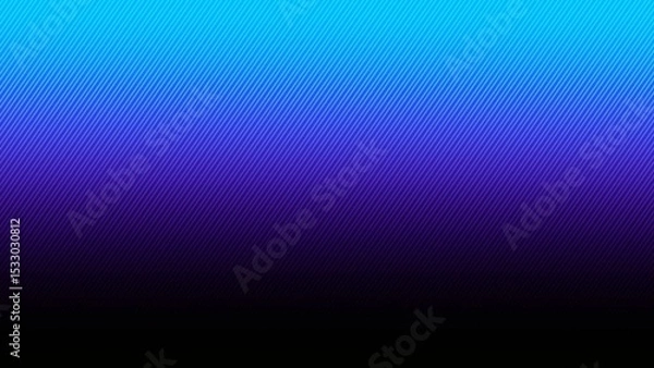 Fototapeta Blue and  black gradient background with diagonal lines 