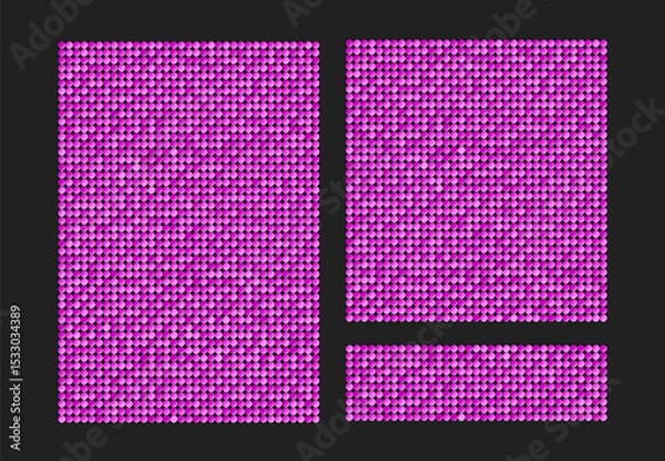Obraz Backgrounds made of pink sequin, glitter, sparkle