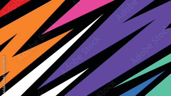 Obraz Electric pop shard background