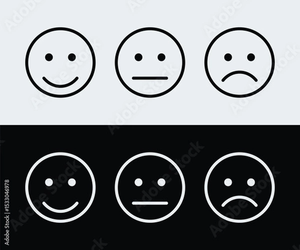 Fototapeta Feedback face icon