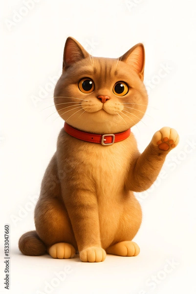 Obraz Gato Cinza Inglês Tchau