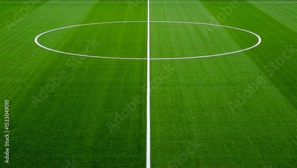 Obraz Textured soccer game field.