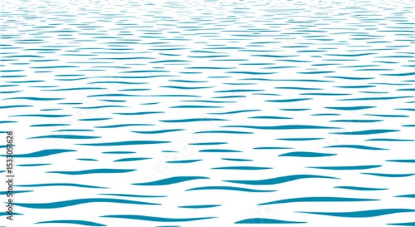Obraz Seamless wave pattern with thin lines, Seamless pattern with blue waves. Abstract light blue background with seamless wave pattern. water
