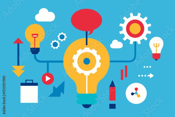 Obraz Illuminating Ideas A Creative Synthesis for Innovation and Progress