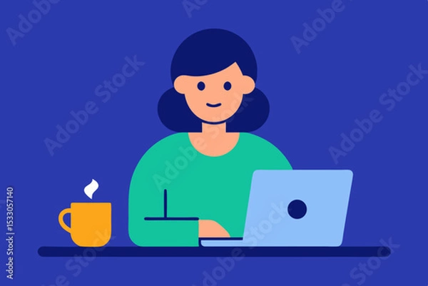 Obraz Working from home a new reality for many