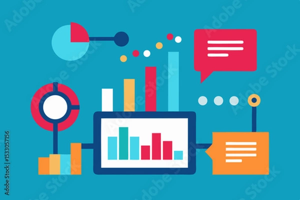 Obraz Data Analytics and Visualization for Business Insights and Strategy