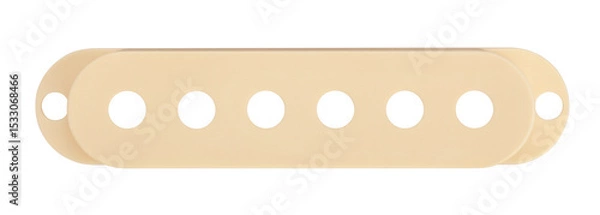 Fototapeta single coil pickup cover path isolated on white