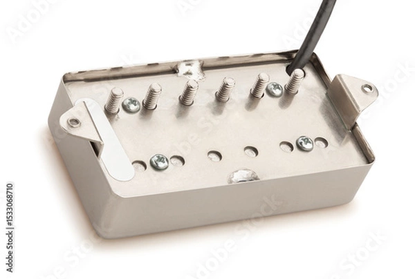 Fototapeta humbucker pickup back path isolated on white
