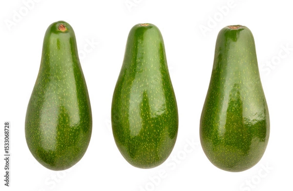 Fototapeta long avocado path isolated on white