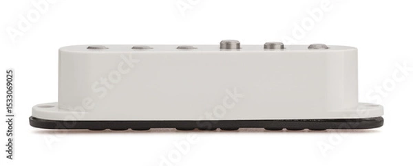 Fototapeta white single coil pickup path isolated on white