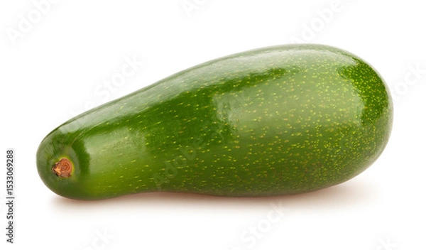 Fototapeta long avocado path isolated on white