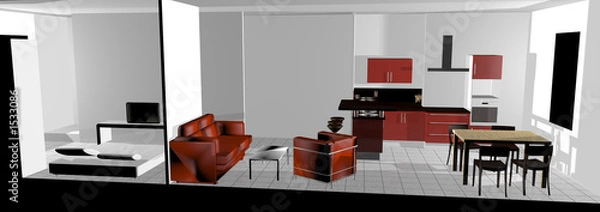 Obraz interieur 3d 2