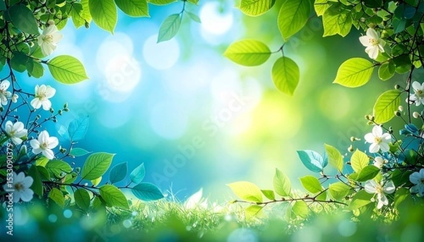 Obraz 花木のフレーム