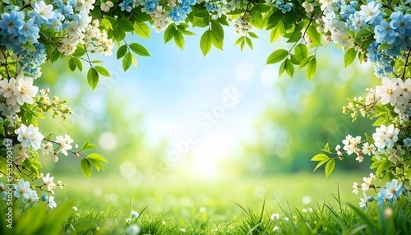 Obraz 花木のフレーム