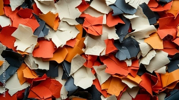 Obraz Recycling methods to convert used paper into new paper through pulping and bleaching processes