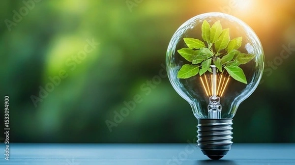 Obraz Green solutions in IT using cloud efficiency, e-waste recycling, and low-energy devices