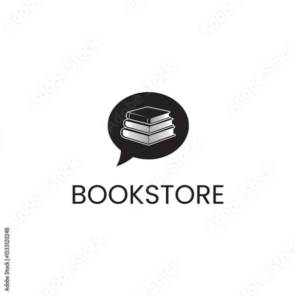 Obraz Bookstore logo vector image.