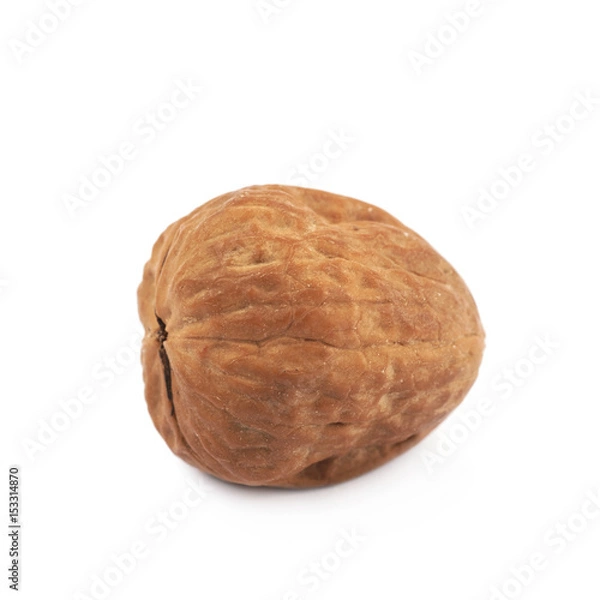 Fototapeta Single walnut isolated