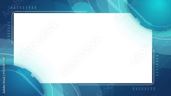 Fototapeta Premium Blue Abstract Tech Background for Digital & IT Projects