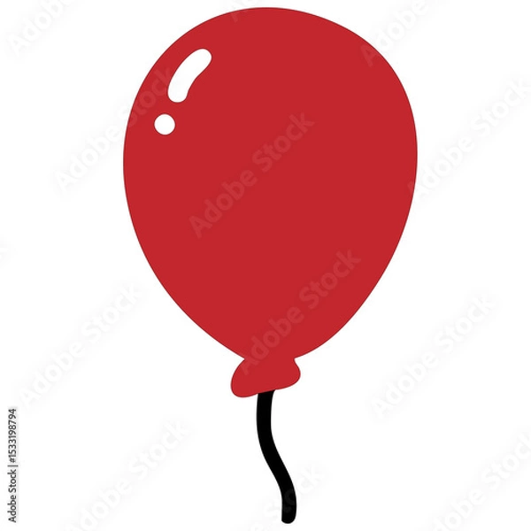 Obraz red balloon isolated