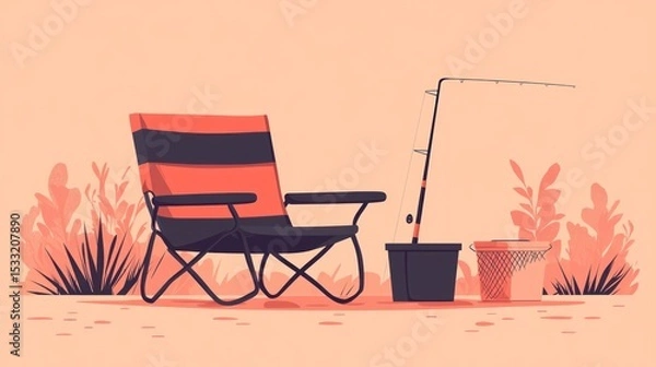Fototapeta Relaxing Fishing Spot