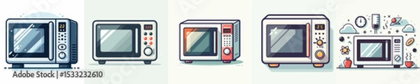 Obraz vector of a microwave