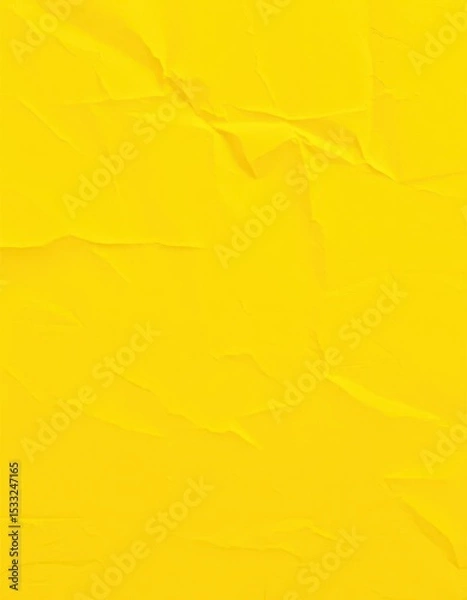 Obraz Close-up texture of crinkled yellow fiber paper background, golden background, textured background