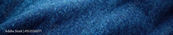 Obraz Close-up texture of classic blue denim fabric, vintage, fashion