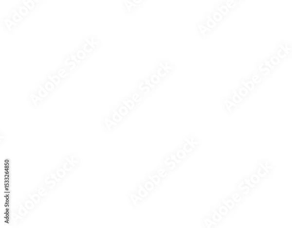 Obraz Stylized dog head silhouette is floating in flat design with floppy ears on transparent background
