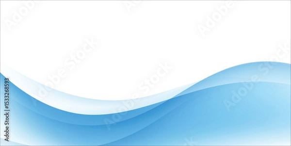 Obraz Abstract blue waves background, minimal waves design concept