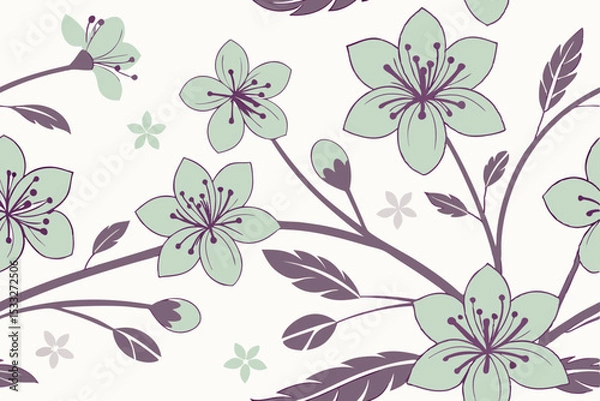 Obraz seamless floral background