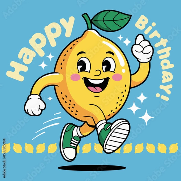 Obraz Happy Birthday Lemon Sprint
