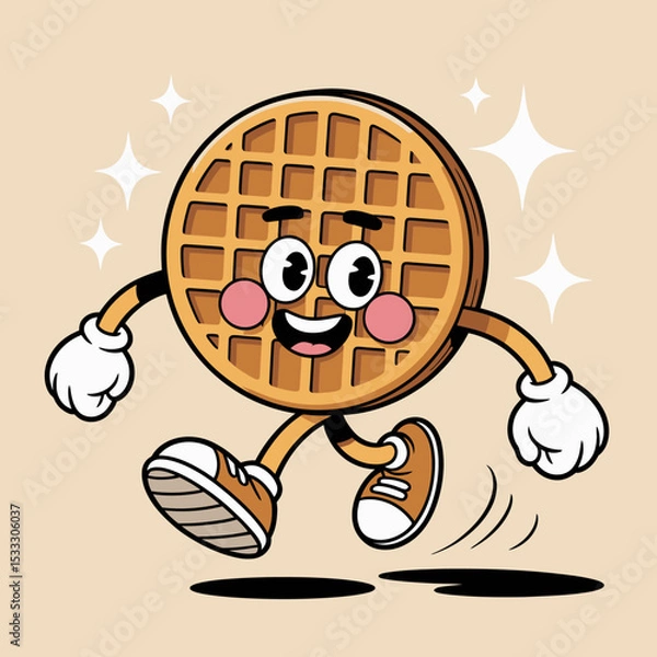 Obraz Running Waffle with Sneakers