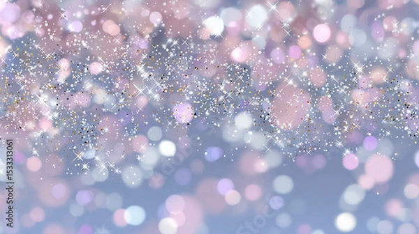 Fototapeta Sparkling Starry Night Sky Filled with Bright Twinkling Stars and Colorful Nebula Clouds Creating a Magical and Infinite Cosmic Atmosphere