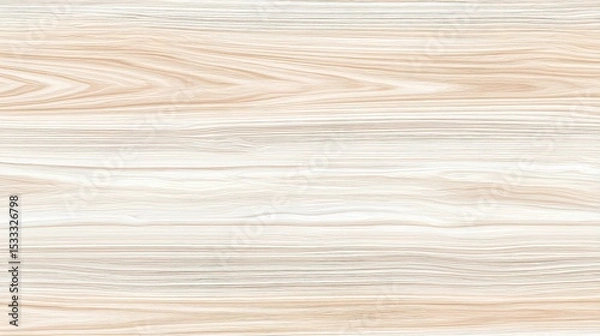 Fototapeta Beige light wood background texture for product presentation, flat lay, top view, high - resolution, soft color, warm white balance, frontal lighting. Product display and photography setup concepts.