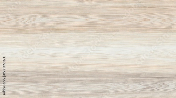 Fototapeta Beige light wood background texture for product presentation, flat lay, top view, high - resolution, soft color, warm white balance, frontal lighting. Product display and photography setup concepts.