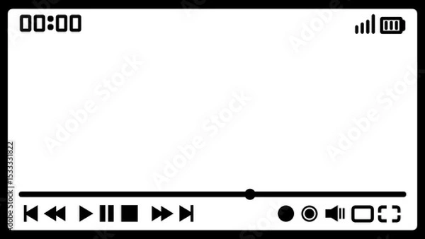 Obraz 動画画面（FHDサイズ）黒