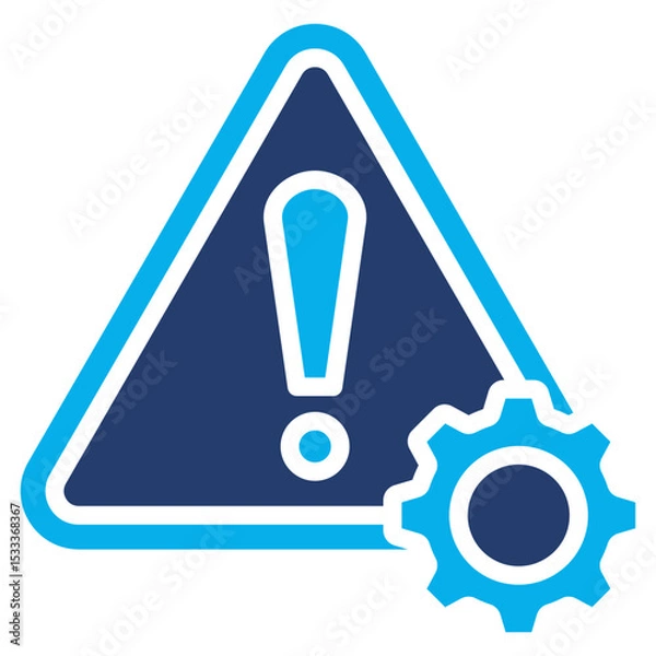 Obraz Problem solid color icon