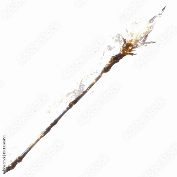 Fototapeta Luminous Celestial Spear A Mystical Weapon of Light and Power