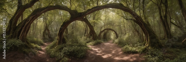 Obraz Temple of Silence: The Forest’s Rare Act of Worship