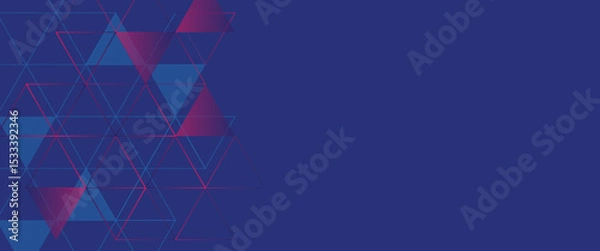 Obraz Abstract geometric background with triangle shape pattern