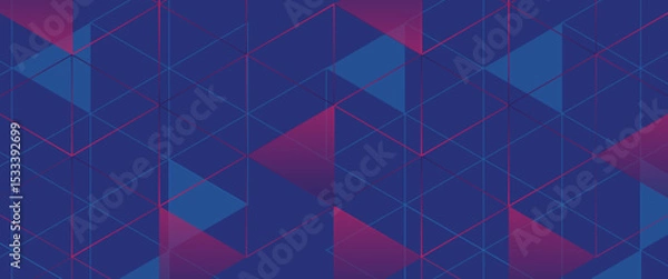 Obraz Abstract geometric background with triangle shape pattern