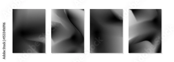 Fototapeta gradient, abstract, monochrome, black and white, grayscale, art, smooth, soft, tones, neutral, contemporary, fluid, modern, design, dynamic, creative, aesthetic, visual, sleek, minimal, balance, seaml
