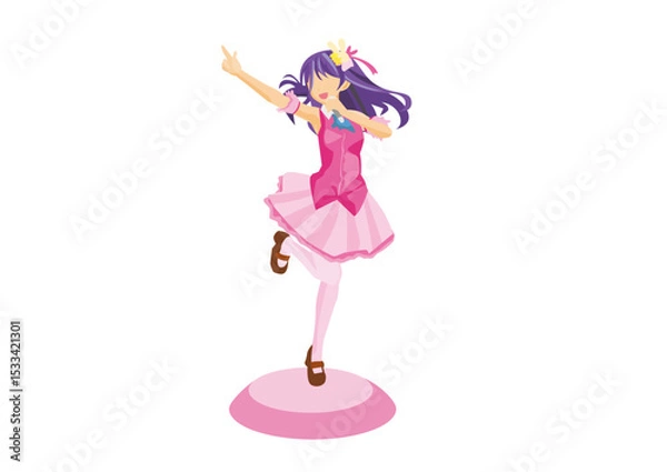 Obraz アニメアイドルのフィギュア